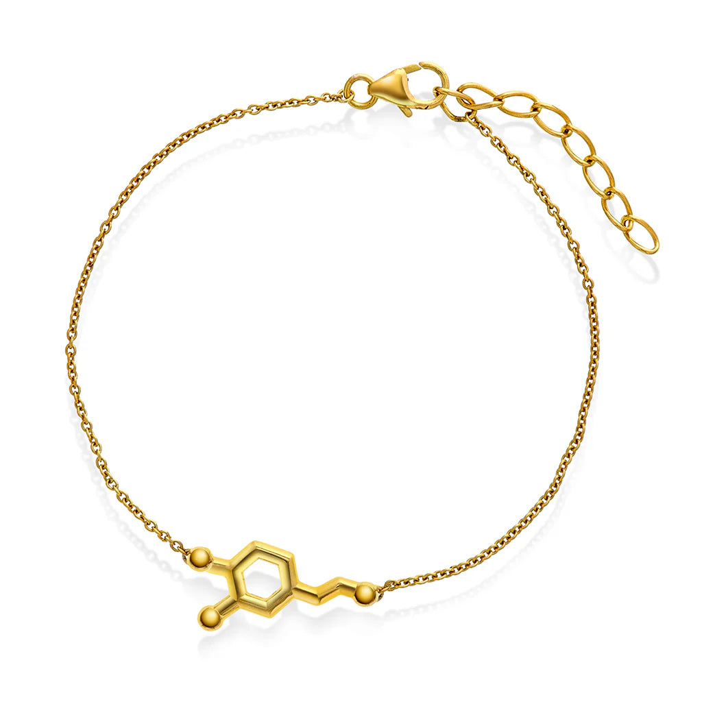 Sandra Lyng x by Pan Jewelry,Armbånd i forgylt sølv dopamin - motivasjon
