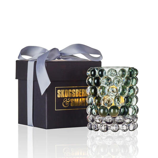 Skogsberg & Smart Hurricane Lamp Boule Medium – Sage | Eksklusiv Lyslykt i Munnblåst Glass