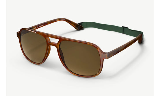 VALLON Howlin' | Aviator Solbriller med Polariserte V52®-glass, brun