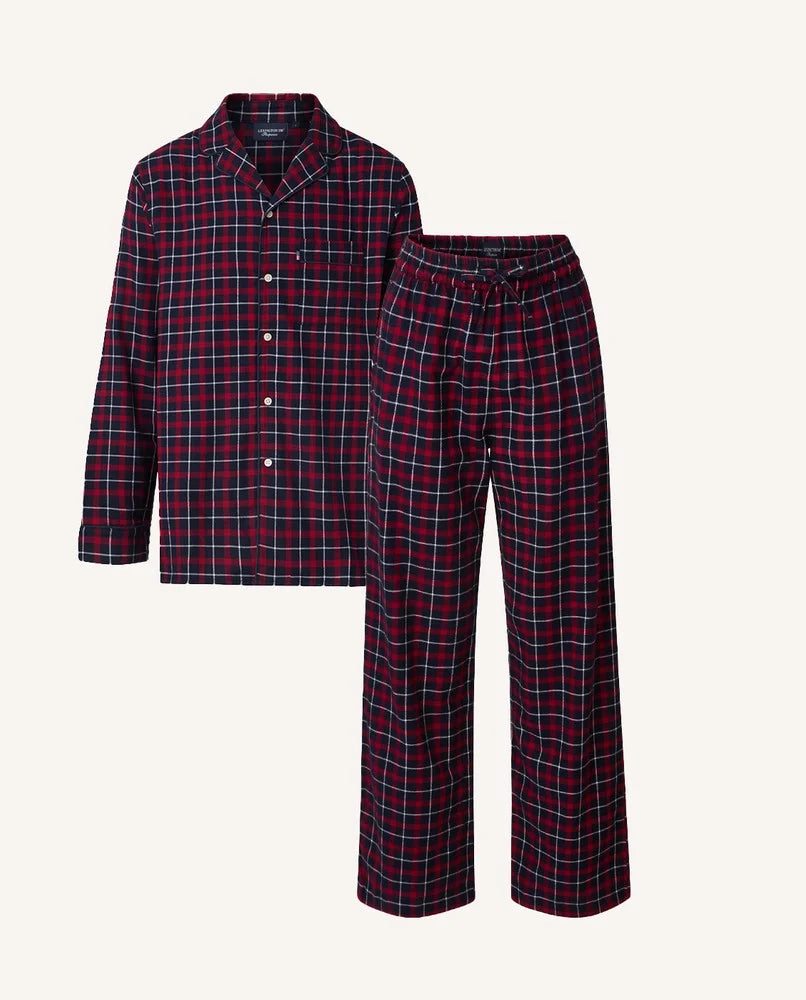 Lexington, Miranda-pyjamassett i rutete flanell