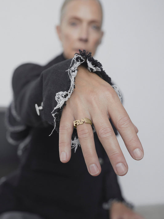 Maria Black - Ring sølv forgylt - FAM