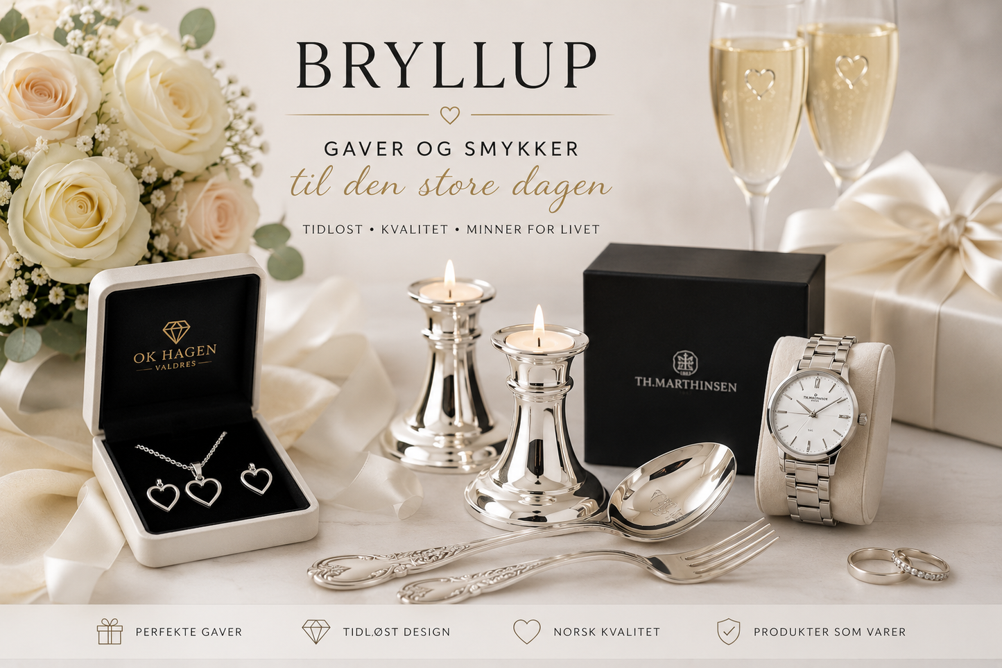 Bryllup – Gaver og smykker til den store dagen