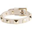Dark - Leather Stud Bracelet Sand