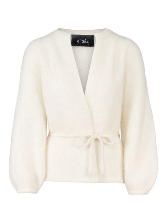Ella&il - Fredrikke Chunky Cardigan Bright White
