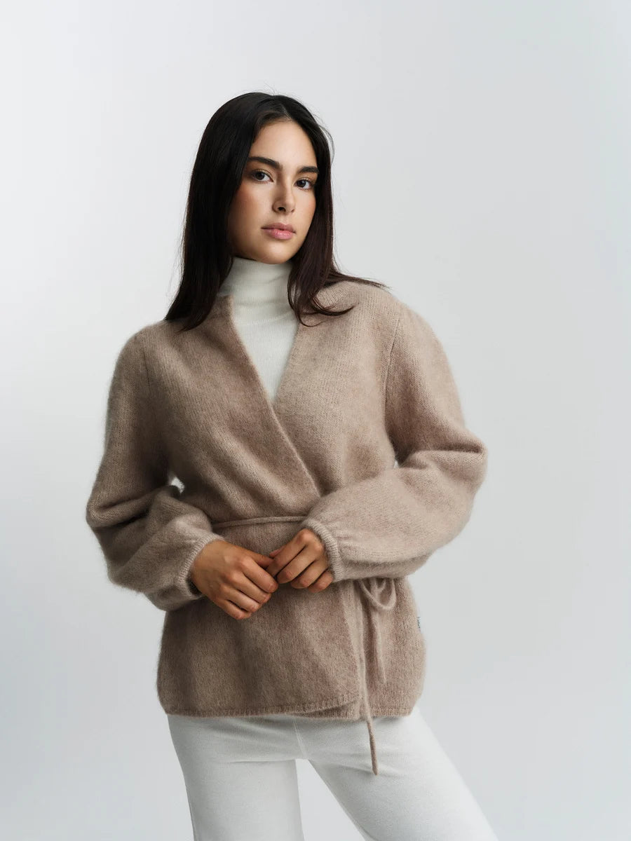 Ella&il - Fredrikke Chunky Cardigan Hazel Beige