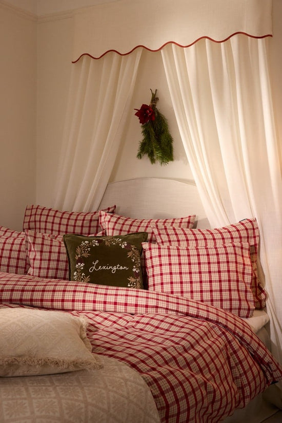 Wreath pyntepute i økologisk bomullsfløyel