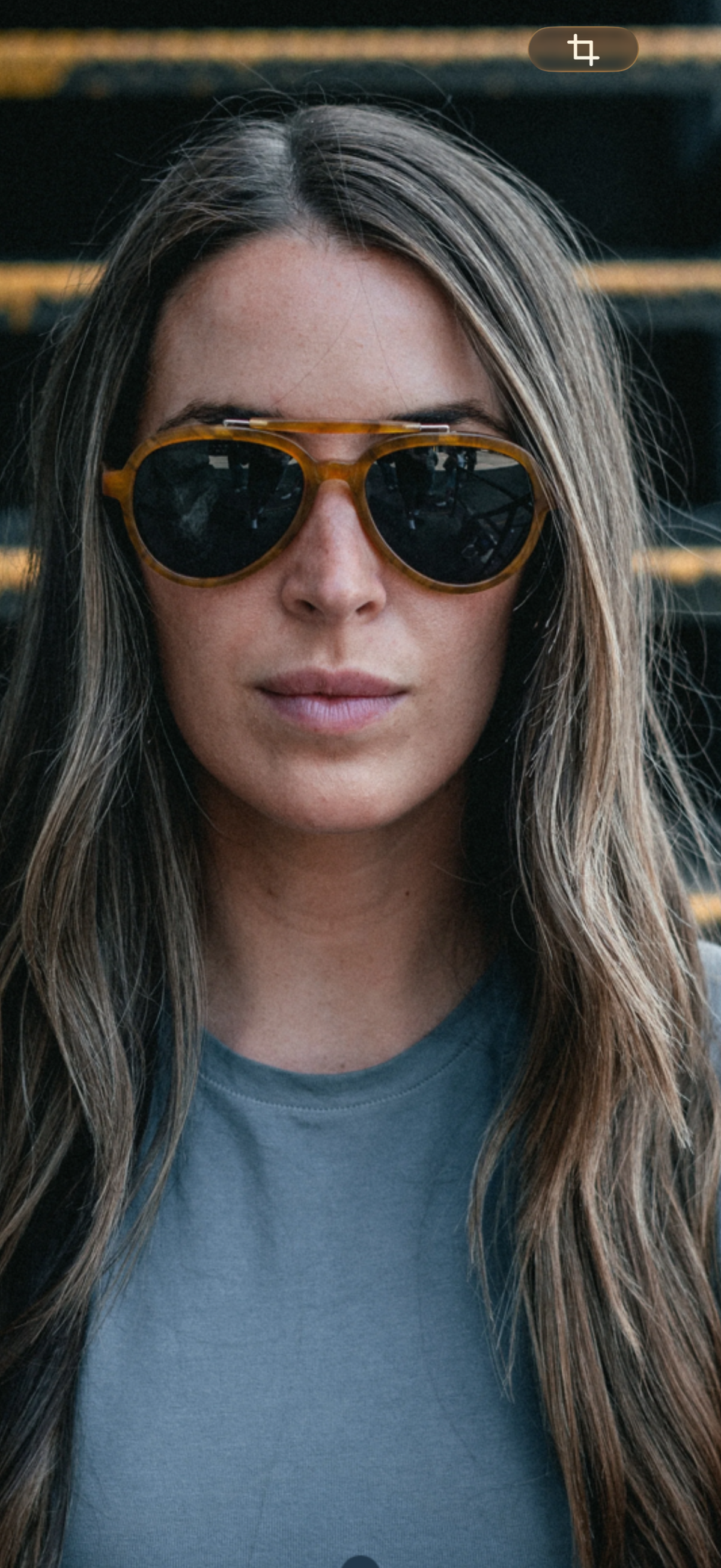 VALLON Ella | Polariserte Aviator Solbriller for Dame, horn