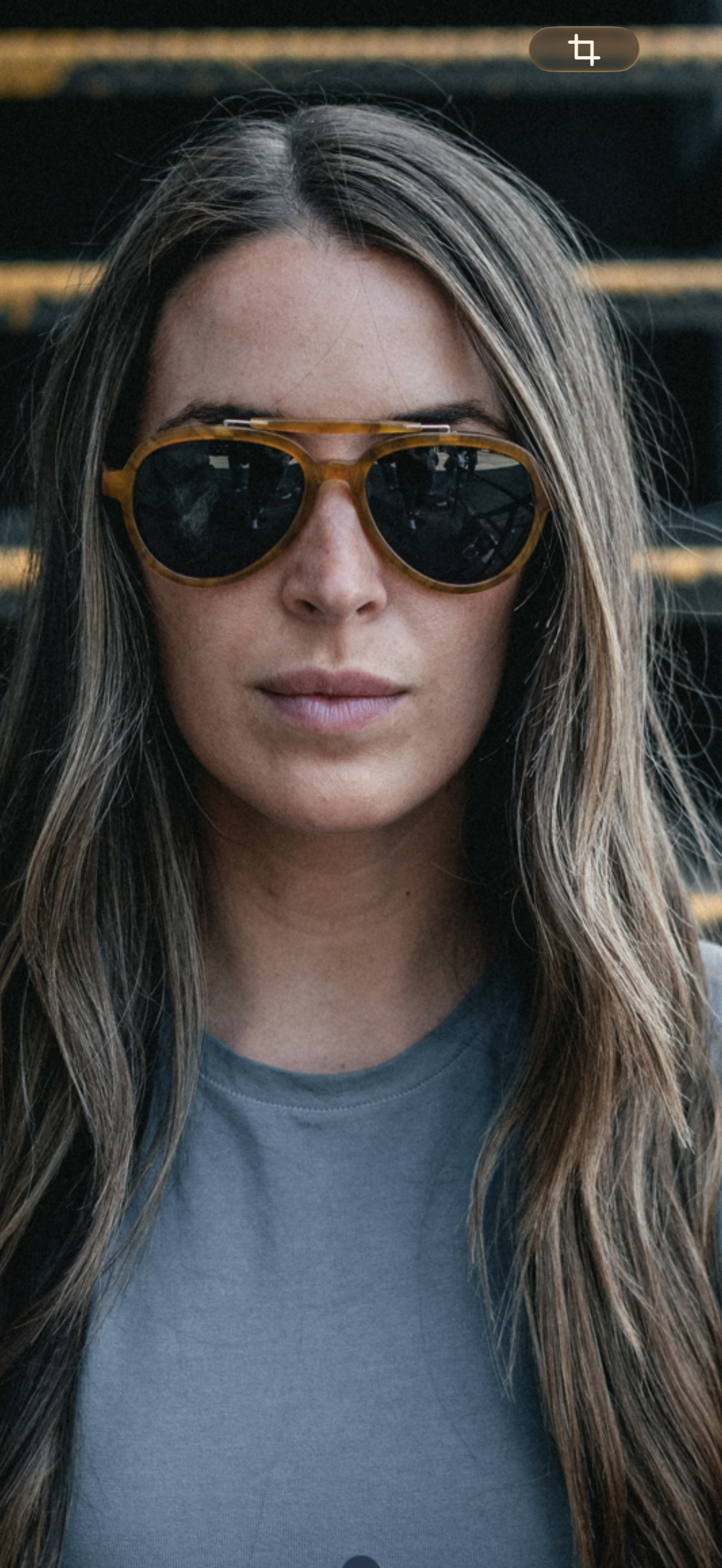 VALLON Ella | Polariserte Aviator Solbriller for Dame, horn