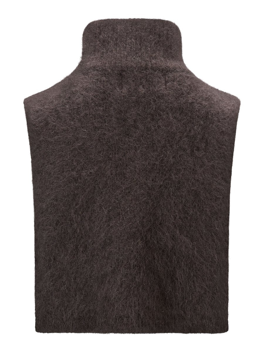 Belinda Chunky High Neck, mørk brun