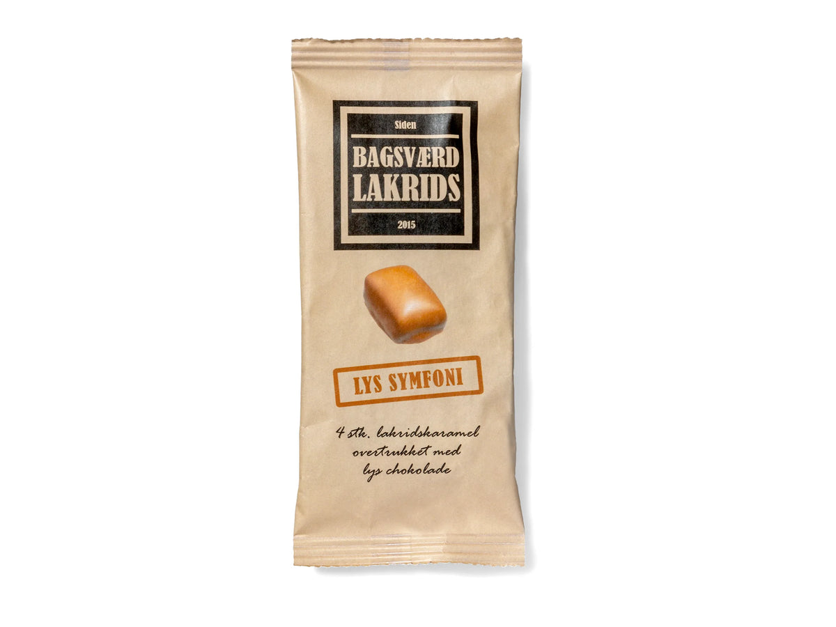 Bagsværd Lakrids – Lys Symfoni Mini | Classic Lakris i Lys Sjokolade