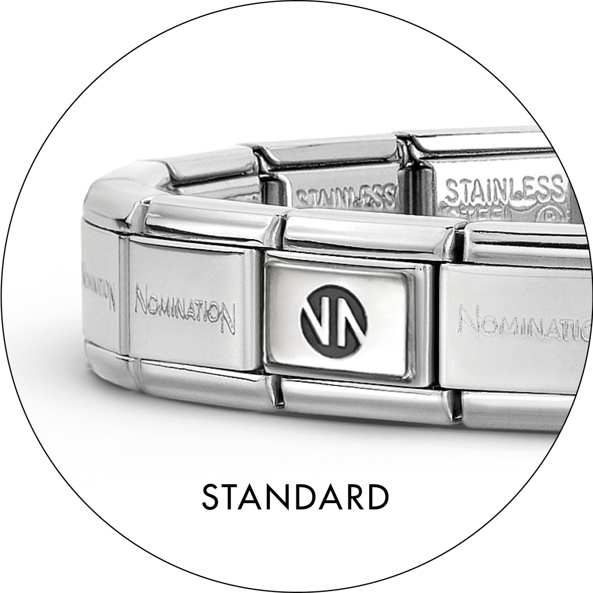 Nomination - 14 - 19 LINKS Composable classic band,  stainless steel
