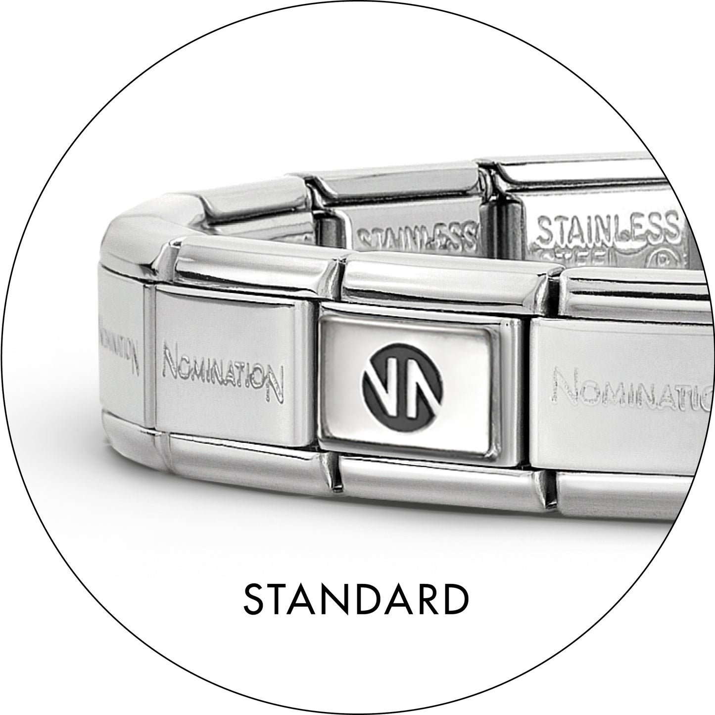 Nomination - 14 - 19 LINKS Composable classic band,  stainless steel