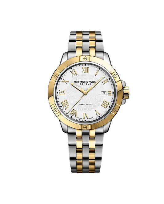 Raymond Weil Tango 8160-STP-00308 Herreklokke – Sveitsisk Eleganse i Tofarget Stål