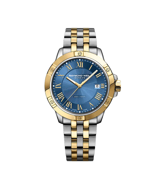 Raymond Weil Tango – Herreklokke Two-Tone/Blå 41mm | Sveitsisk Kvalitet