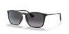 Ray-Ban Chris RB4187 622/8G – Matte Rubber Black med Grey Gradient