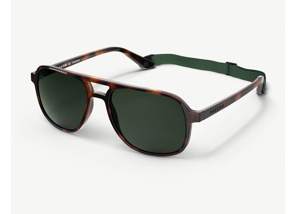 VALLON Howlin' | Aviator Solbriller med Polariserte V52®-glass, tortoise
