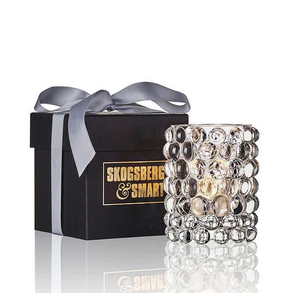 Skogsberg & Smart Hurricane Lamp Boule Medium – Clear | Eksklusiv Lyslykt i Munnblåst Glass