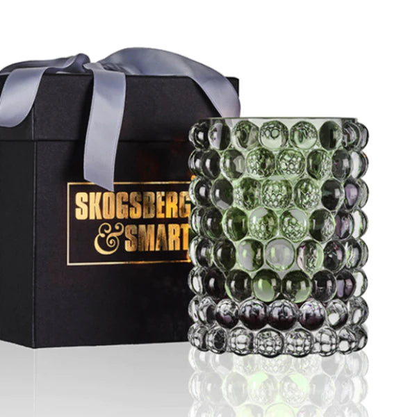 Skogsberg & Smart Hurricane Lamp Boule Stor Sage – Eksklusiv Lyslykt i Munnblåst Glass