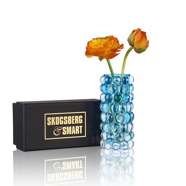 Skogsberg og Smart - Hurricane Boule mini, Coral Blue Vase