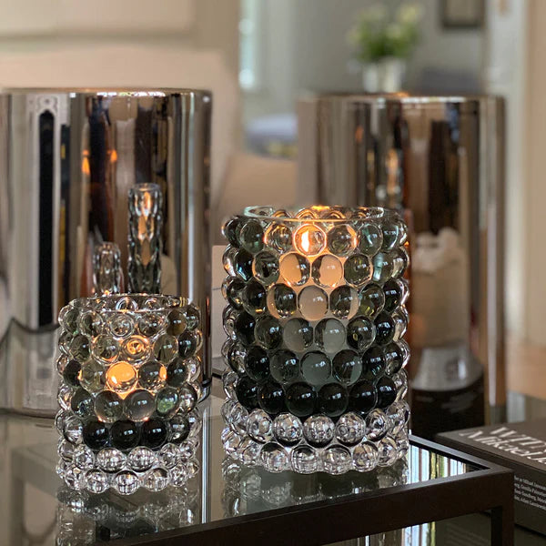 Skogsberg & Smart Hurricane Lamp Boule Stor Sage – Eksklusiv Lyslykt i Munnblåst Glass