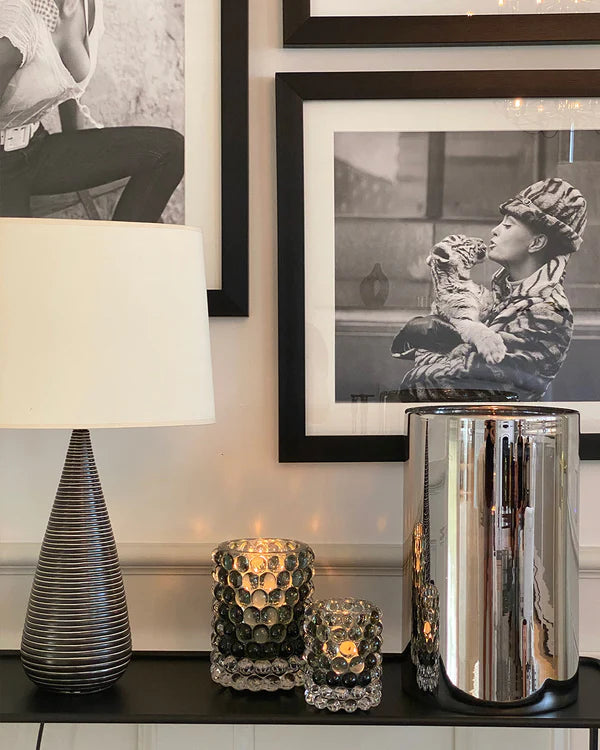 Skogsberg & Smart Hurricane Lamp Boule Stor Sage – Eksklusiv Lyslykt i Munnblåst Glass