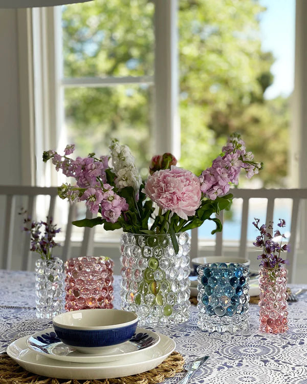 Skogsberg & Smart Hurricane Lamp Boule – Sea | Eksklusiv Lyslykt i Munnblåst Glass