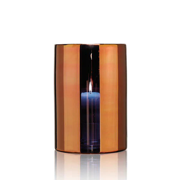 Skogsberg & Smart Hurricane Lamp Large  Bronse – Eksklusiv Lyslykt i Munnblåst Glass