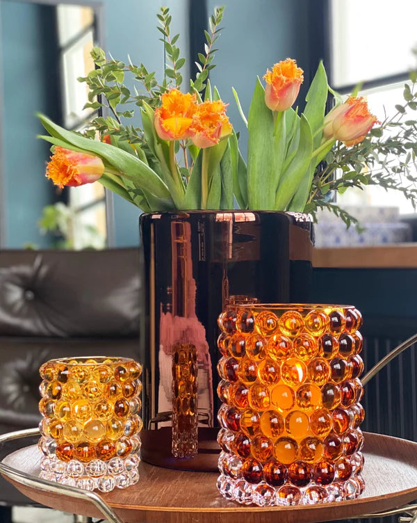 Skogsberg & Smart Hurricane Lamp Large  Bronse – Eksklusiv Lyslykt i Munnblåst Glass