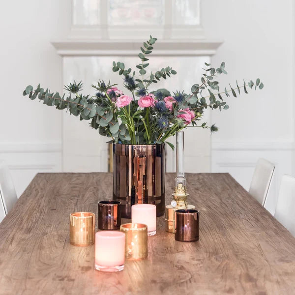 Skogsberg & Smart Hurricane Lamp Large  Bronse – Eksklusiv Lyslykt i Munnblåst Glass