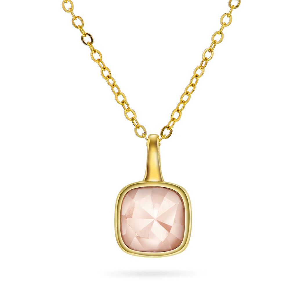 Sandra Lyng x by Pan Jewelry,kjærlighet - rosa opal.