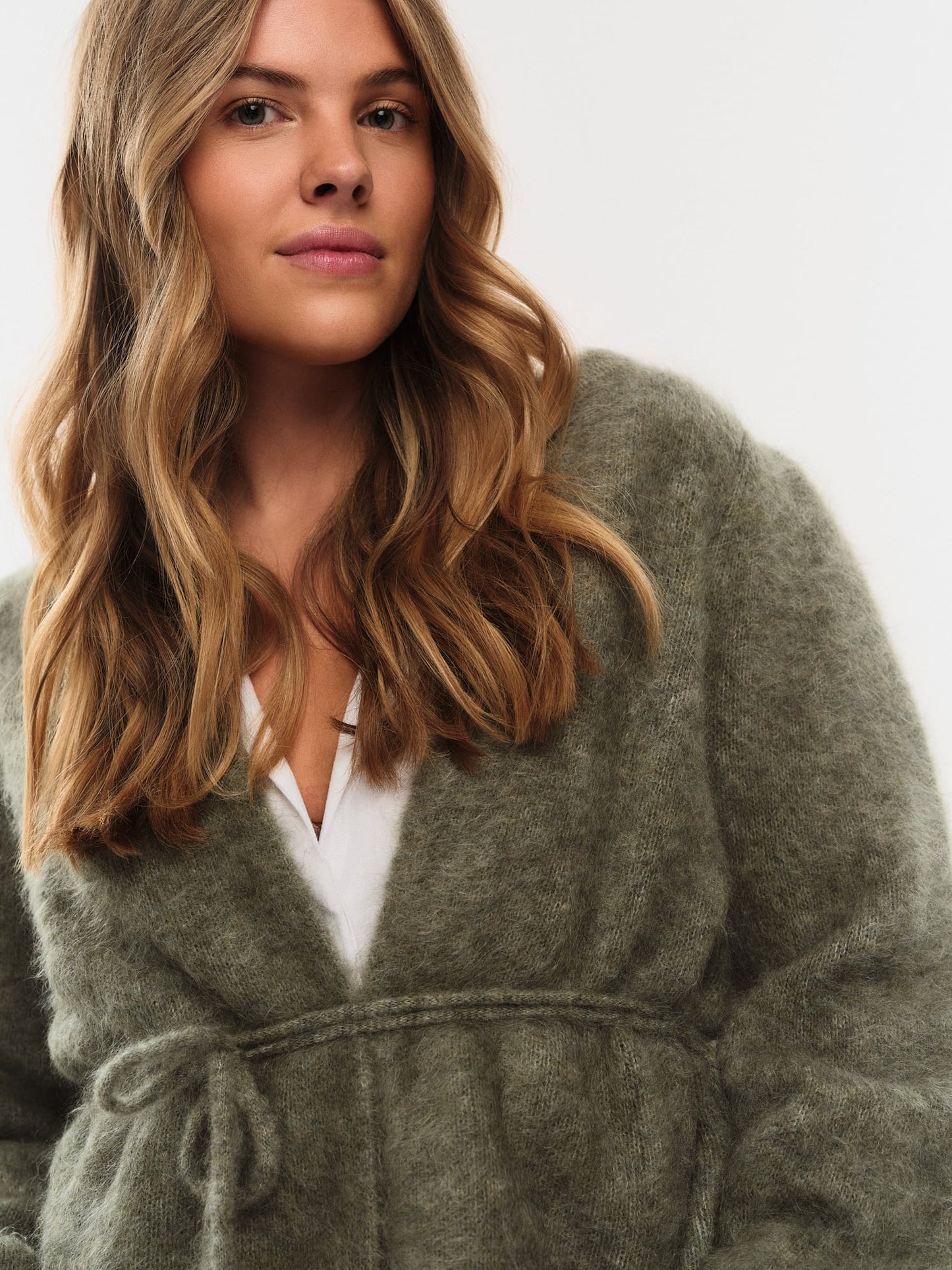 Chunky Wrap Cardigan | Eksklusiv omslagscardigan i mohair