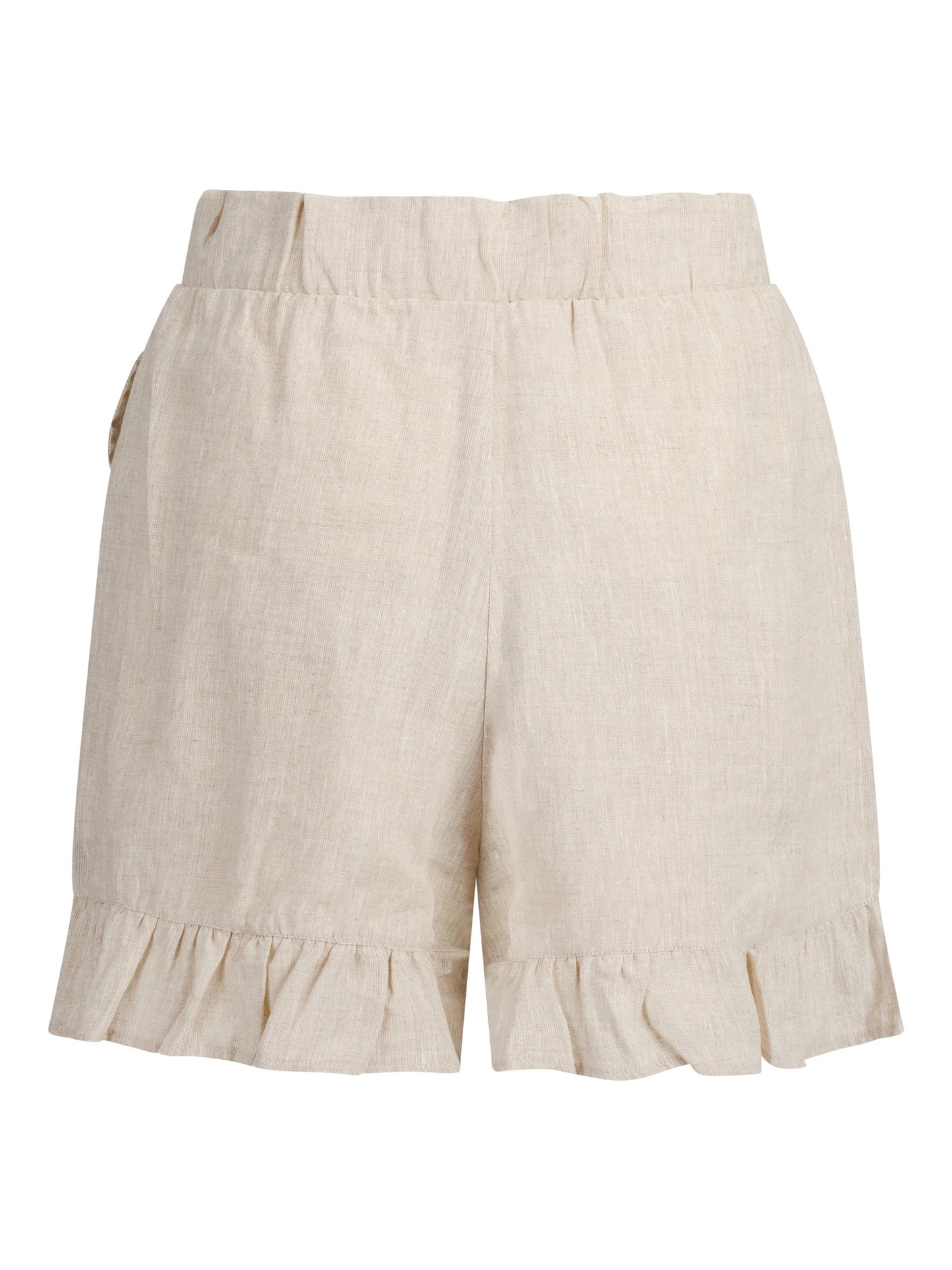Ella&il Mynthe Linshorts i 100 % Lin – Høy Midje og Løs Passform