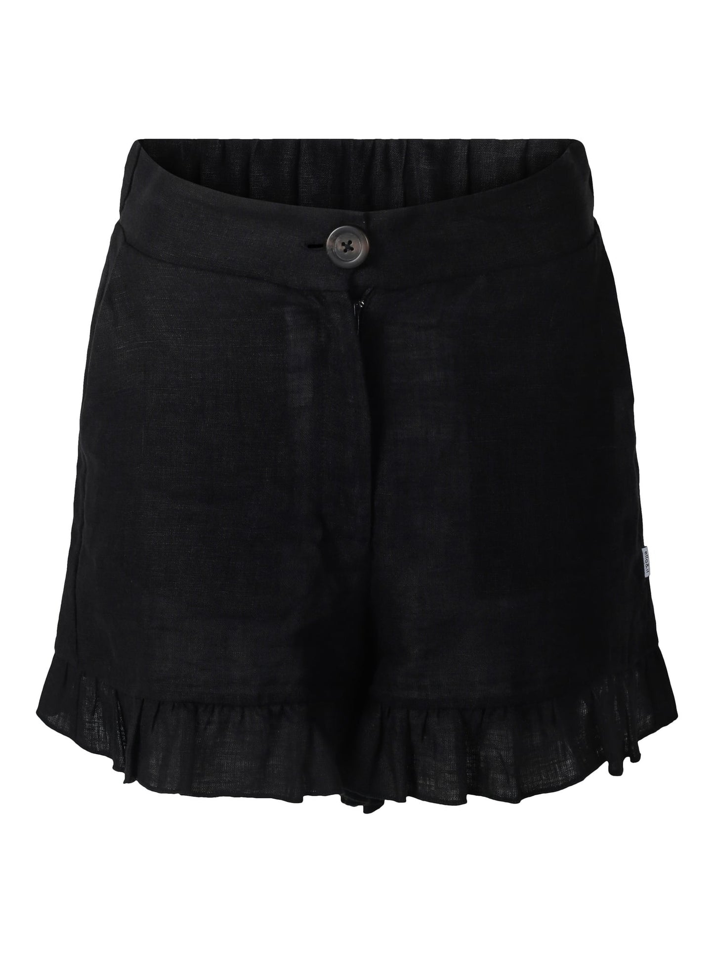 Ella&il Mynthe Linshorts i 100 % Lin – Høy Midje og Løs Passform