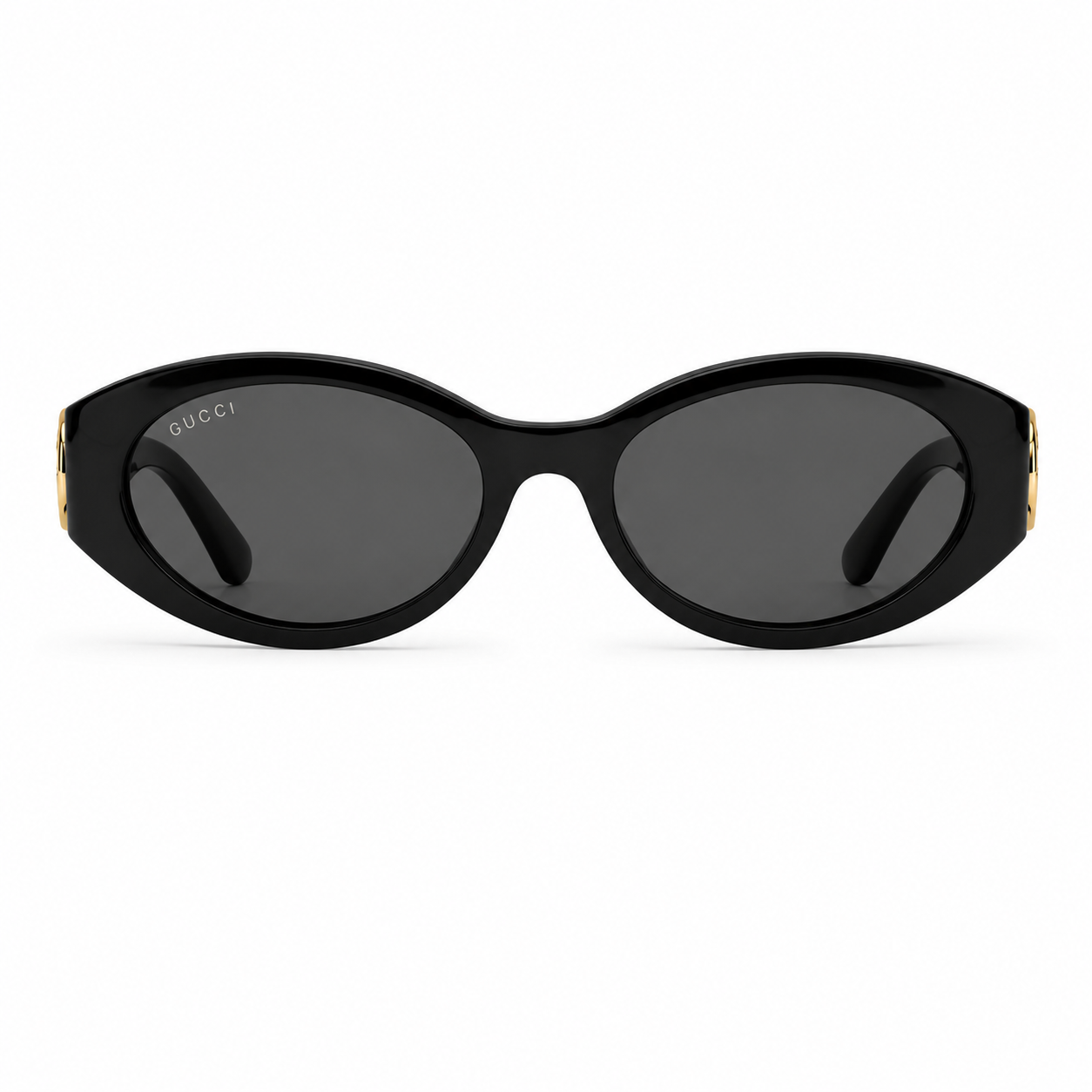 Gucci GG2110/S 001 Solbriller – Sort med Gull Detaljer
