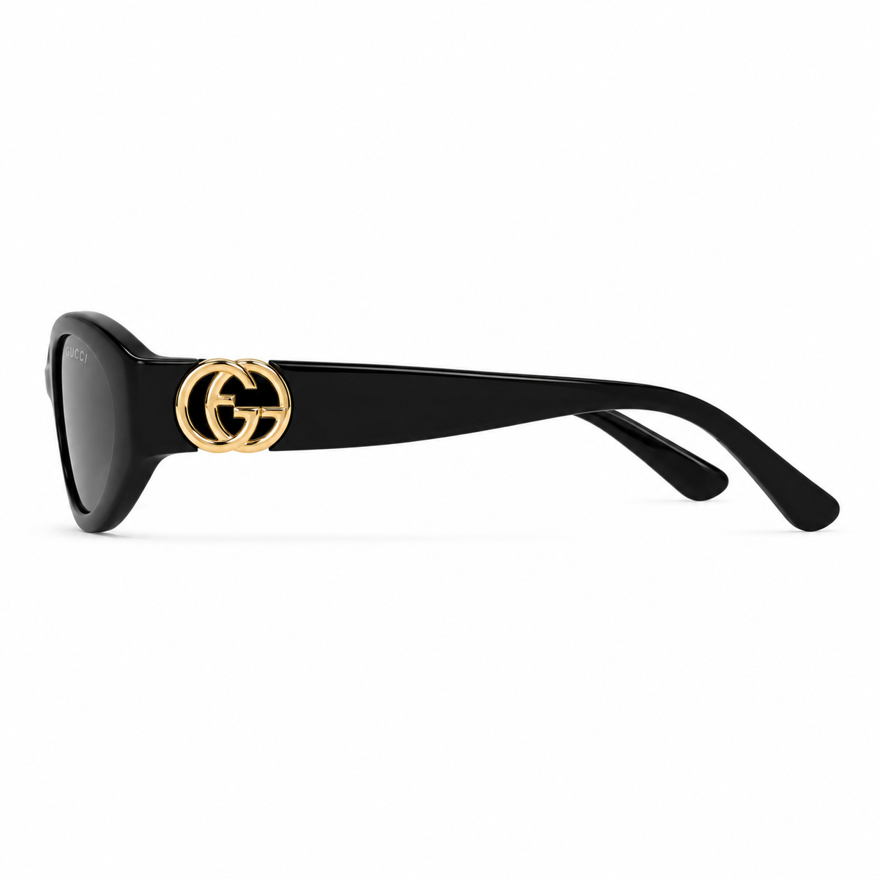 Gucci GG2110/S 001 Solbriller – Sort med Gull Detaljer