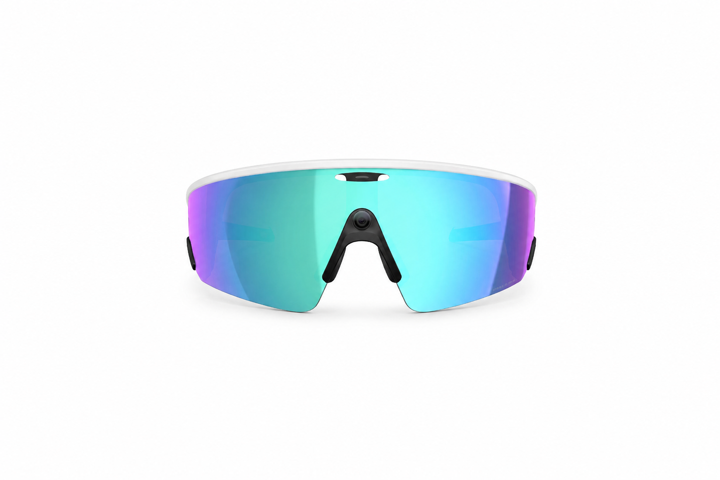 Oakley Meta Vanguard – Hvit sportsbrille med blå Prizm™-glass