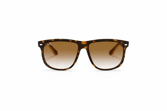 Ray-Ban Boyfriend RB4147 710/51 – Light Havana med Brown Gradient