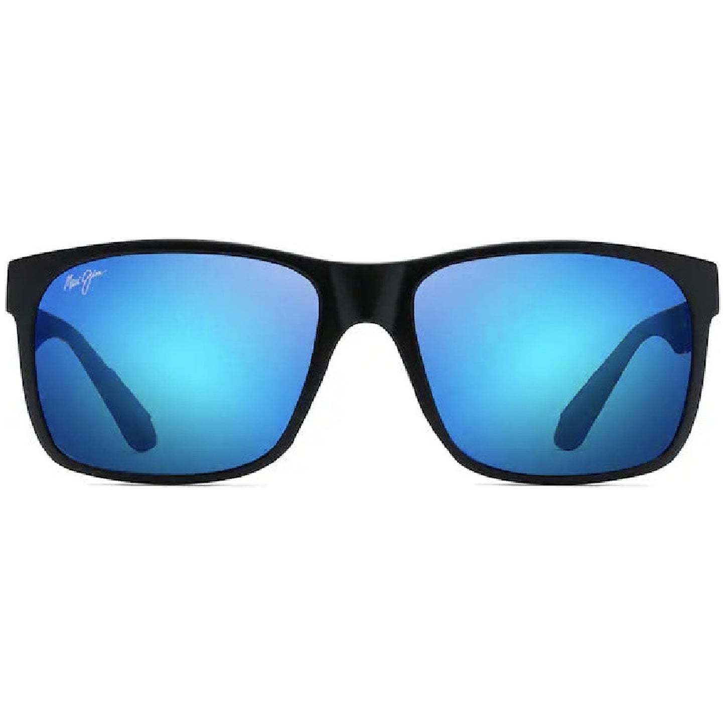 Maui Jim Red Sands B432-2M / MJ0432S-003 – Matte Black med Blue Hawaii Polarized