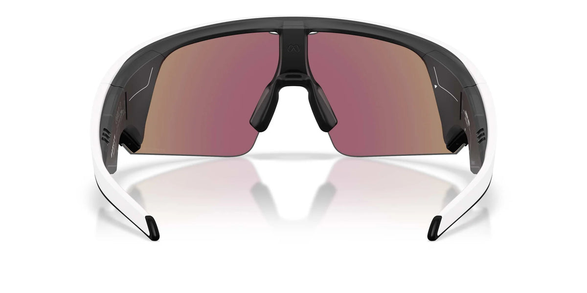 Oakley Meta Vanguard – Hvit sportsbrille med blå Prizm™-glass