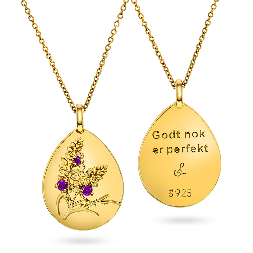 Sandra Lyng x by Pan Jewelry- amulett, Godt nok er perfekt