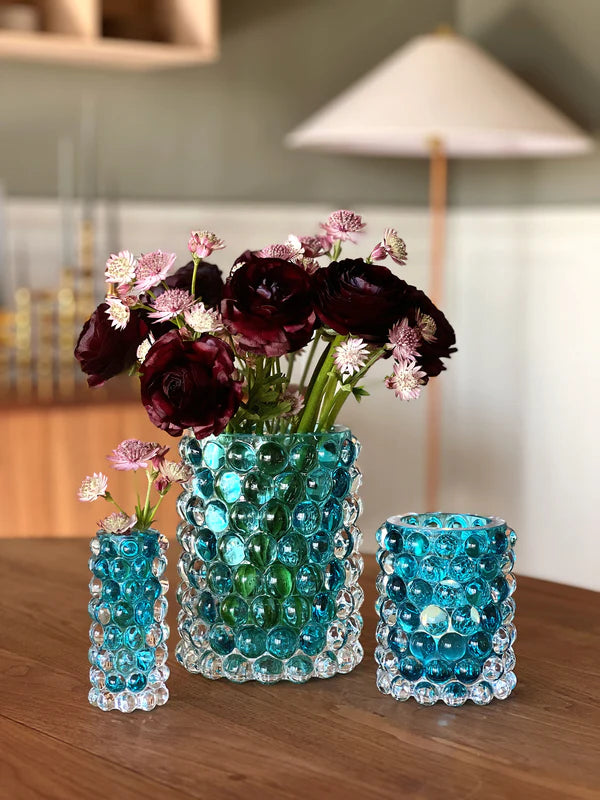 Skogsberg og Smart - Hurricane Boule mini, Coral Blue Vase
