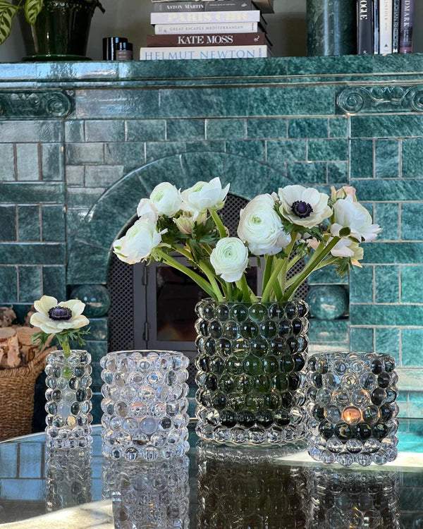 Skogsberg & Smart Hurricane Lamp Boule Stor Sage – Eksklusiv Lyslykt i Munnblåst Glass