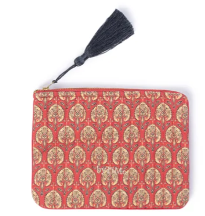 Zipper Pouch Cotton Vintage Paisley
