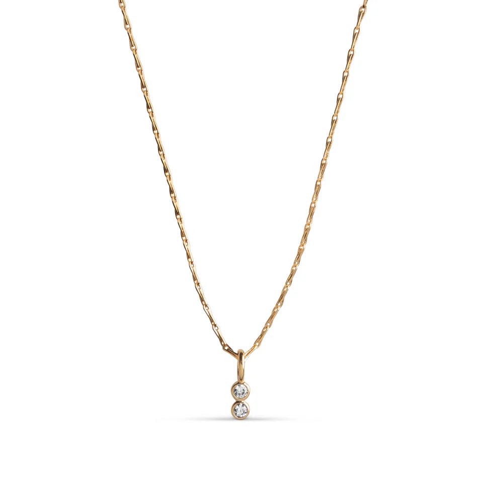 Enamel Copenhagen - Twin CZ Halskjede
