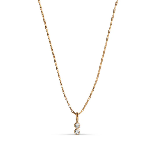 Enamel Copenhagen - Twin CZ Halskjede