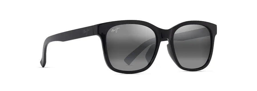 Maui Jim ʻŌwelo 346-02 / MJ0346SA-001 – Shiny Black med Neutral Grey
