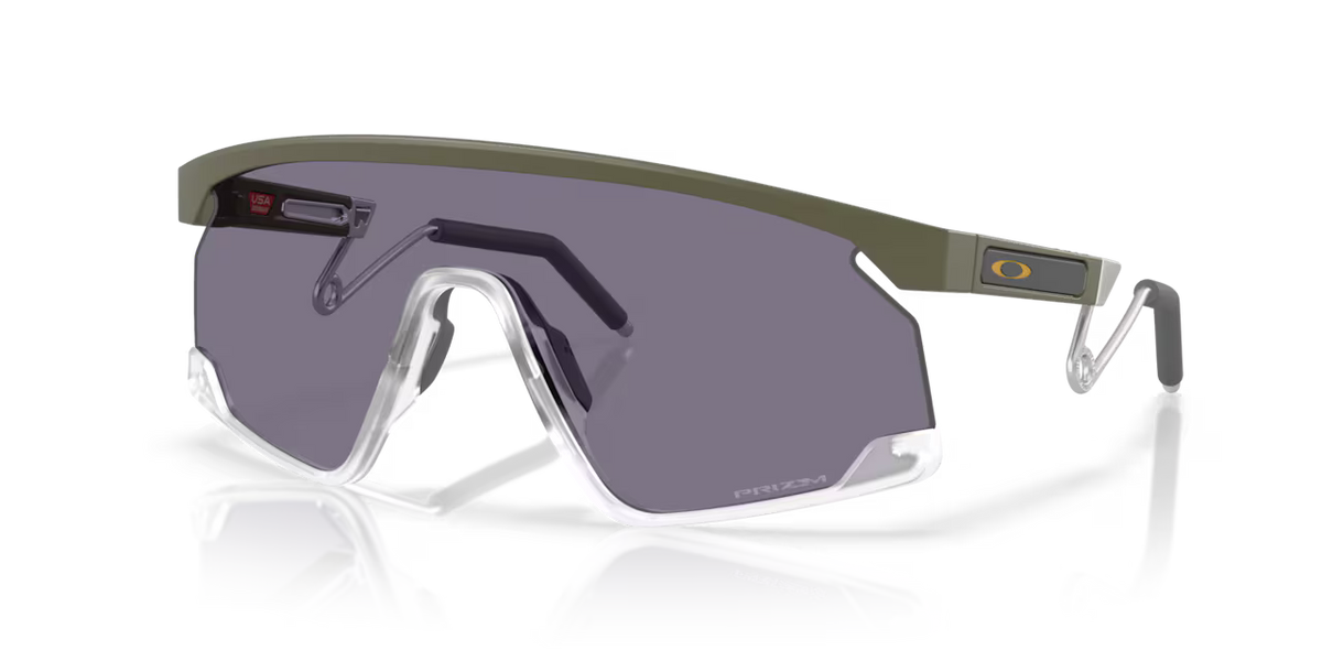 Oakley BXTR Metal OO9237-12 Solbriller – Matte Grey/ green Ink/Vintage Gold med Prizm Black