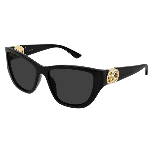 Gucci GG2122S 002 Solbriller – Sort Cat-Eye