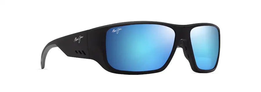 Maui Jim Keha B663-02 / MJ0663S-001 – Matte Black med Blue Hawaii Polarized