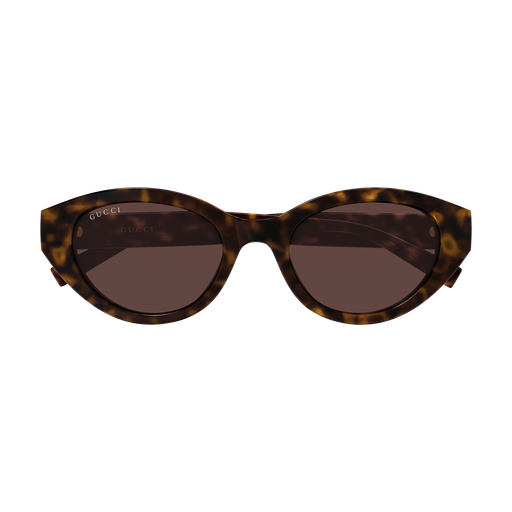 Gucci GG2105SA 002 Solbriller – Havana med Gull Detaljer